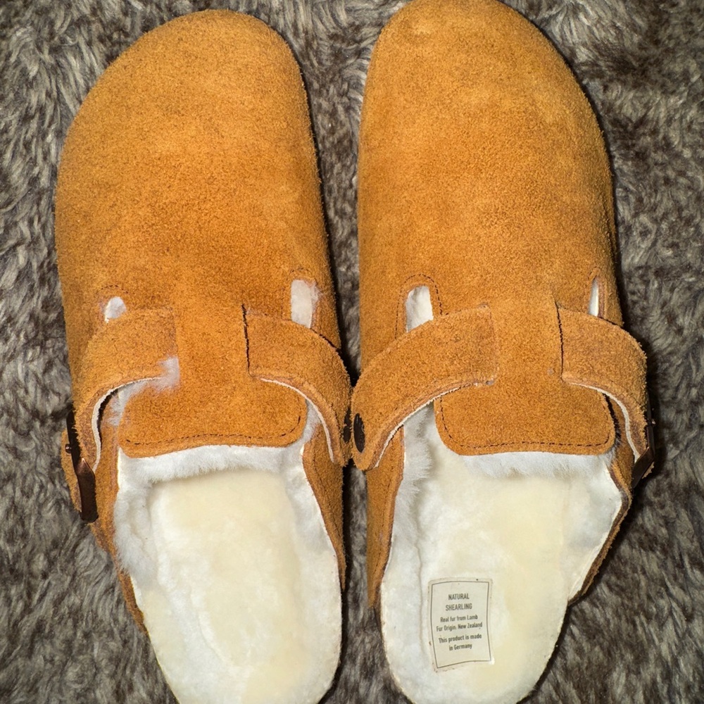 Birkenstock Boston shearling clogs    - mink/ Tan Suede - Picture 7 of 7